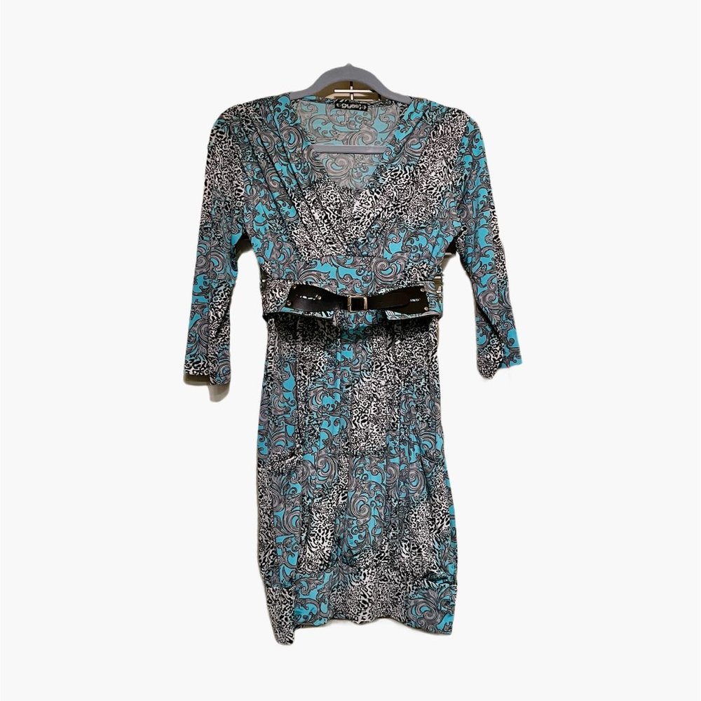 European Giyas Dress Leopard & Fluerdelis